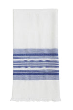 White & Blue Kitchen Towel
