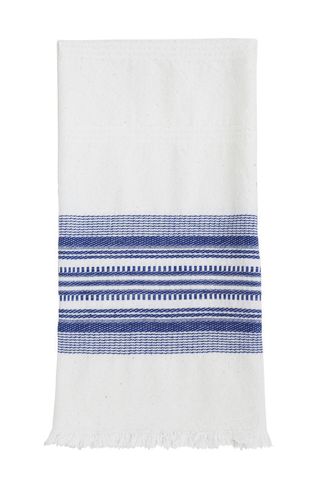 White & Blue Kitchen Towel