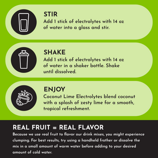 Coconut Lime Electrolytes Stick - By Baano