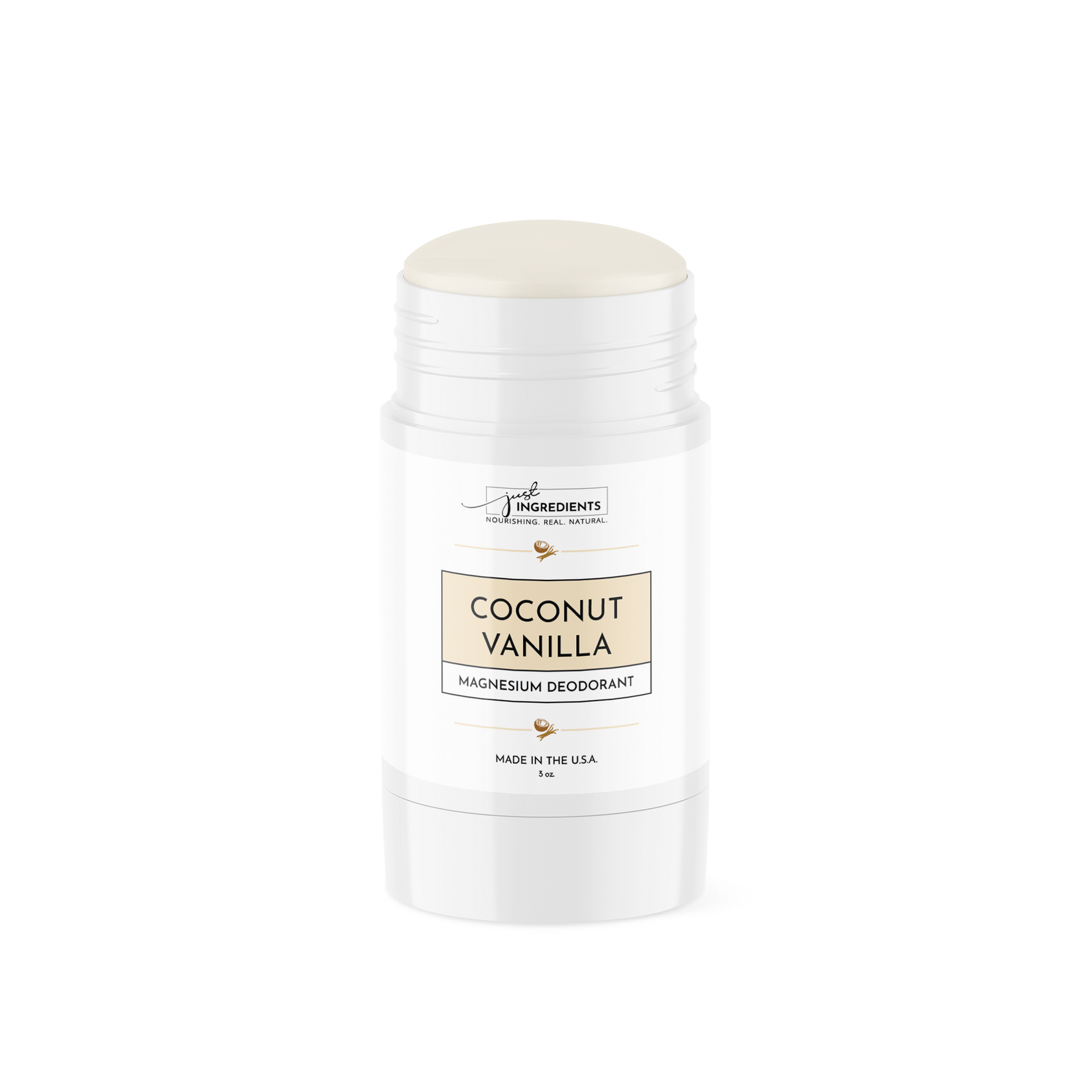 Coconut Vanilla Deodorant Just Ingredients