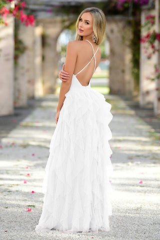 Alances Maxi Dress - White - By Baano