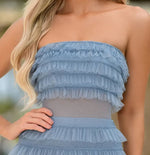 Georgia Maxi Dress - Smoky Blue