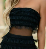 Size XL, Georgia Mini Dress - Black - FINAL SALE