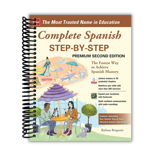 Complete Spanish Step-by-Step: Premium Second Edition (Spiral Bound) - By Baano