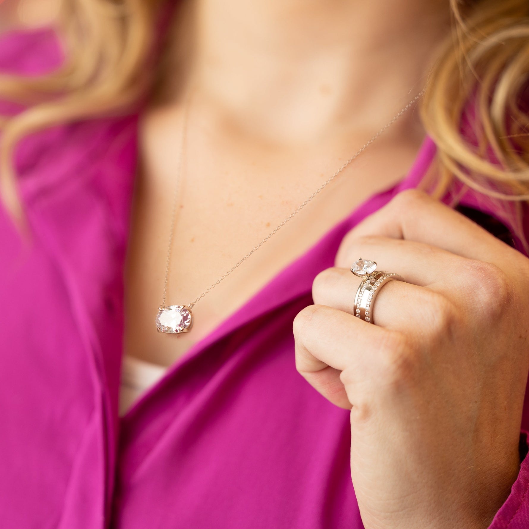 The Dolly Necklace in Silver - A Starlette Best Seller!