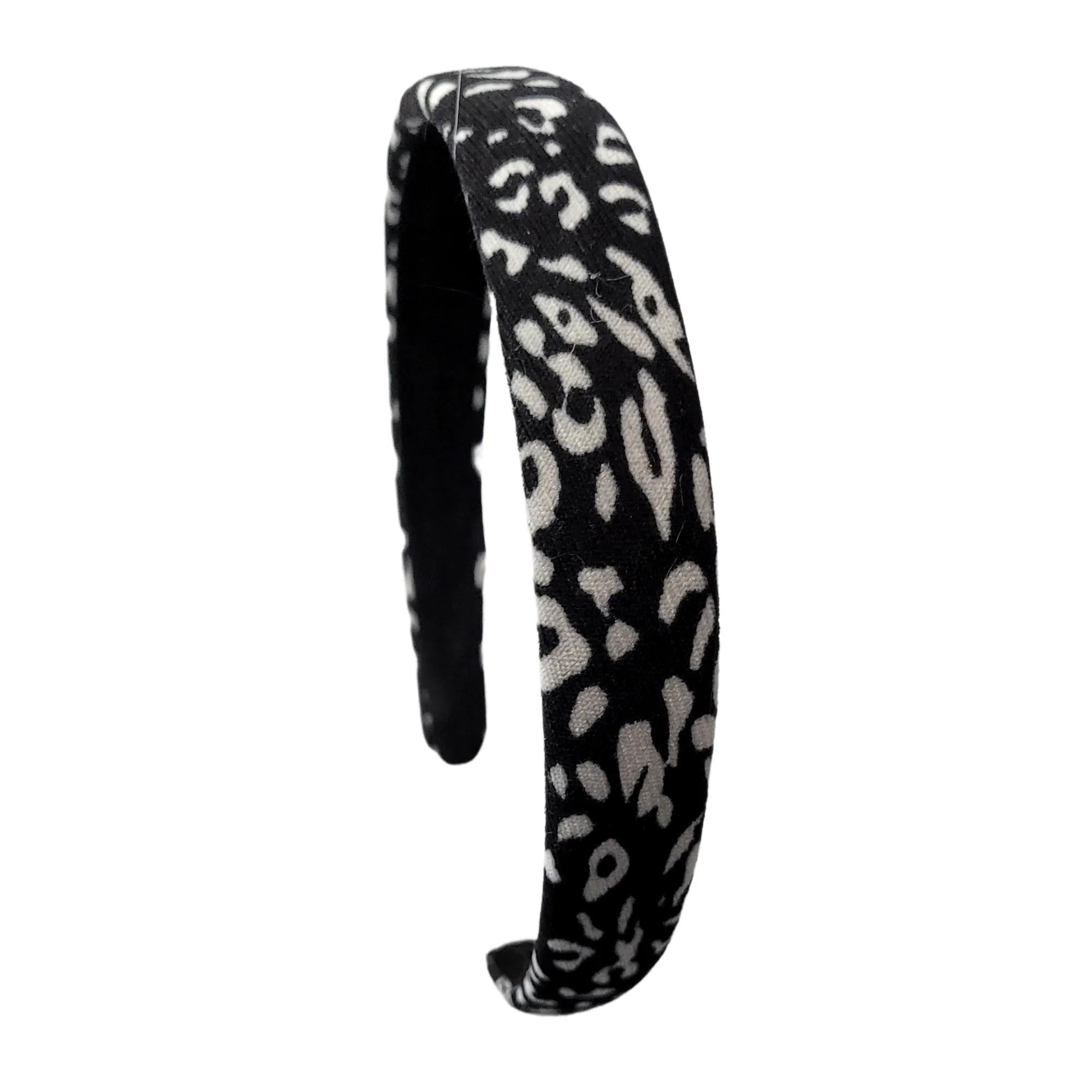 Spotted Hard Headband (Black / White)