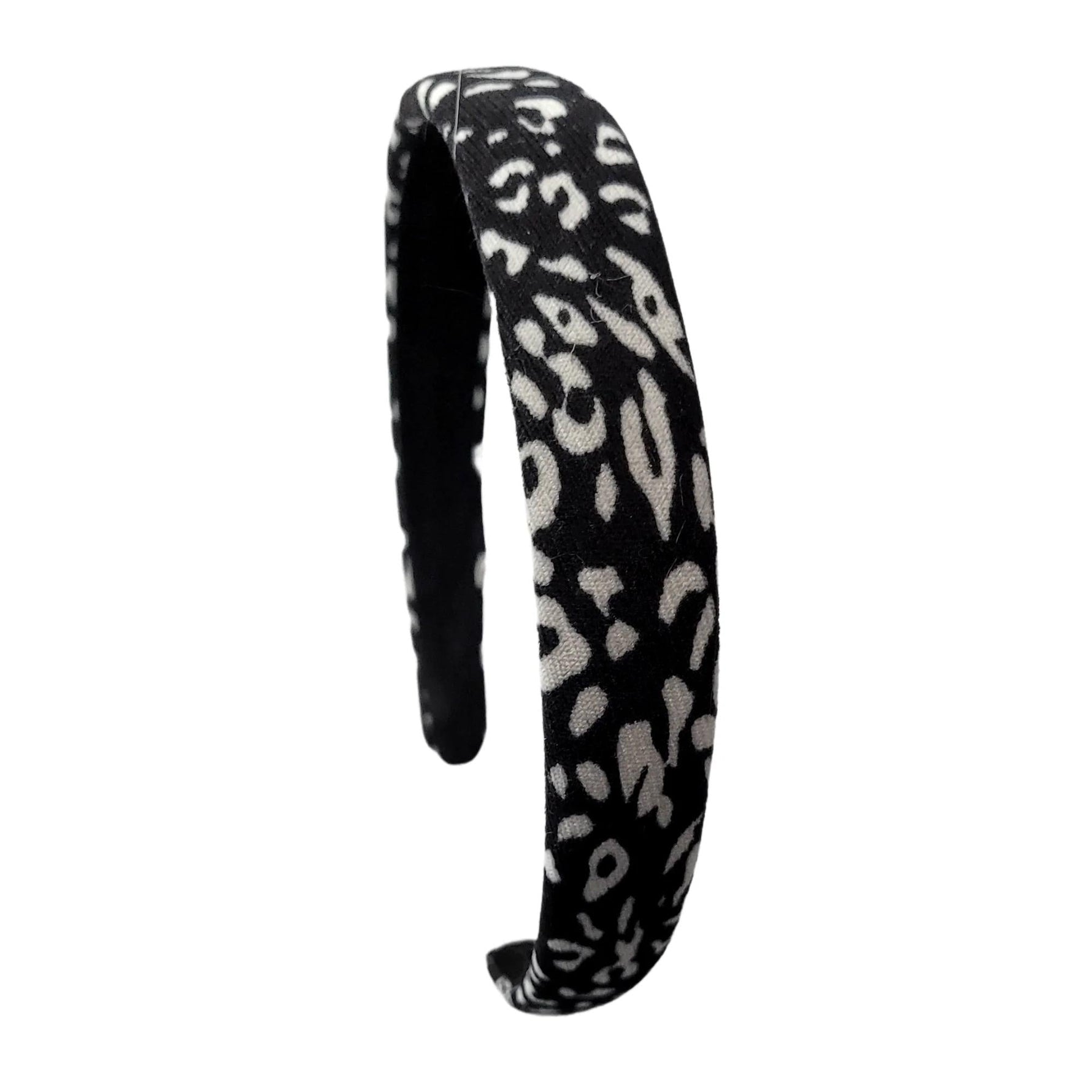 Spotted Hard Headband (Black / White)
