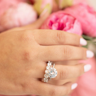 Evelyn Eternity Ring in Silver - Bold and Beautiful Attention Grabber!