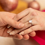 Miley Engagement Ring Set in Silver - Demi-Fine, Fully Fabulous Set