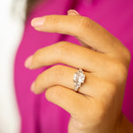 Gretchen Engagement Ring in Silver - Triple the Brilliance