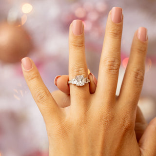 Gretchen Engagement Ring in Silver - Triple the Brilliance