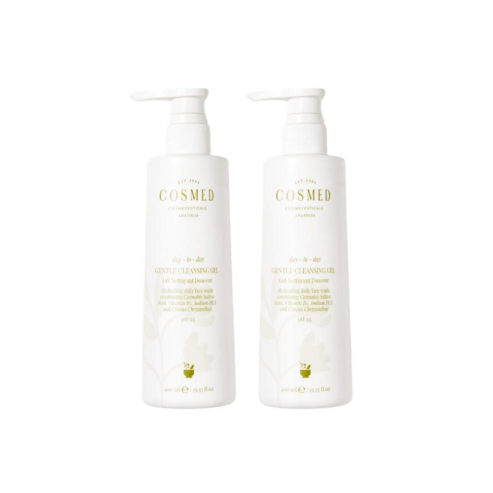 Cosmed Day-to-day Gentle Cleansing Gel - Combination Skin Washing Gel 400 ml 2 Pack Chivela