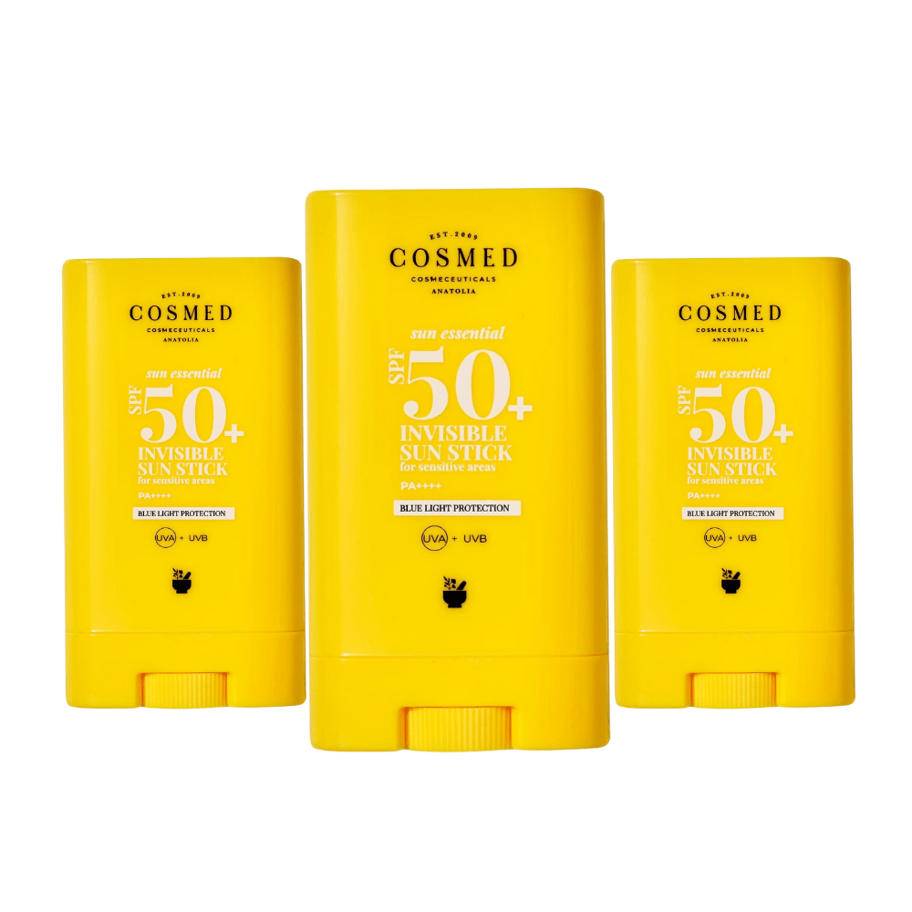Cosmed Sun Essential High Protection Sunscreen Sun Stick Spf50 Makeup Top 20g 3 Pack - By Baano
