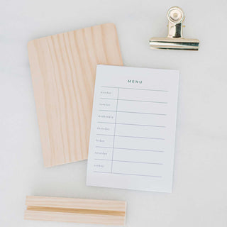 Weekly Menu Stand - By Baano