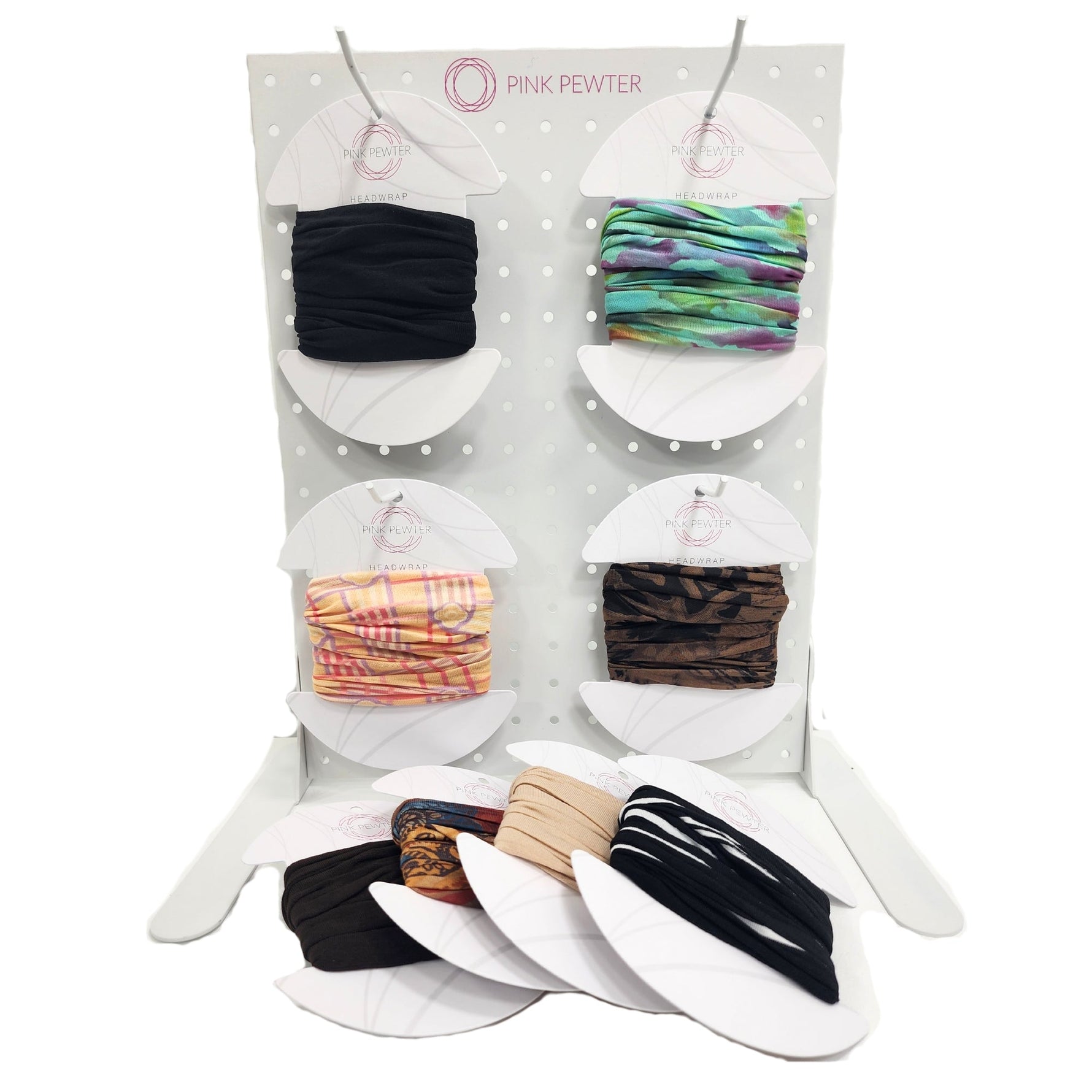 Wide Style Sports Wraps Retail Kit With Countertop Metal Peg Display With Hooks (20pcs)