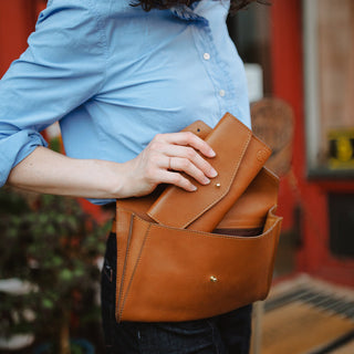 Craft & Forge Leather Crossbody Bag - By Baano