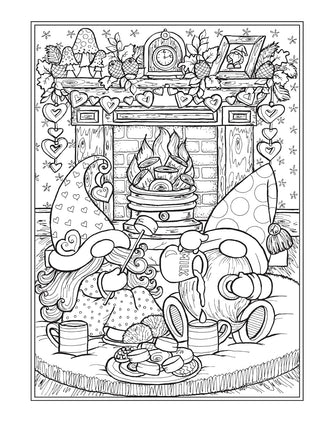 Creative Haven Gnome Sweet Gnome Coloring Book (Spiral Bound) - By Baano
