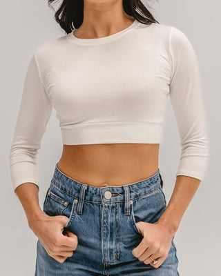 Crew Neck 3/4 Sleeve Halftee - By Baano