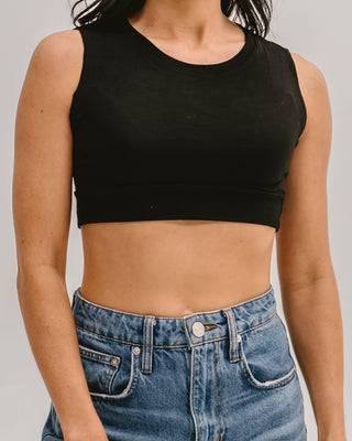 Crew Neck Tank Halftee - By Baano