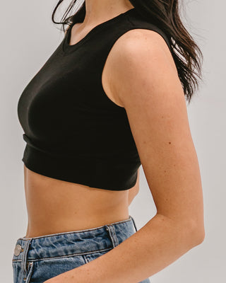 Crew Neck Tank Halftee - By Baano