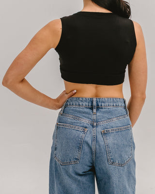 Crew Neck Tank Halftee - By Baano