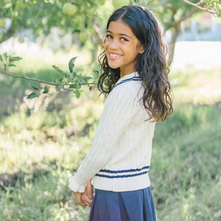 Ruffle Cuff Cricket Sweater - Baby - Glamourous Grace