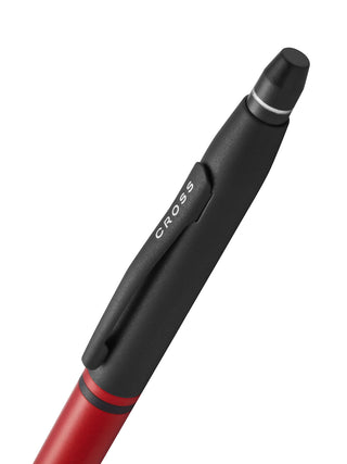 Click™ Tuxedo Satin Metallic Red Ballpoint Pen - By Baano