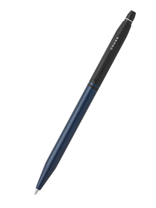 Click™ Tuxedo Satin Metallic Blue Ballpoint Pen - By Baano
