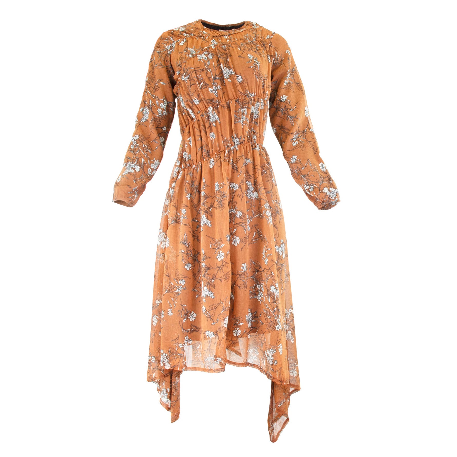 FLORAL RUST DRESS - By Baano