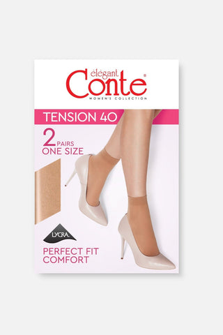Socks Conte Tension 40 Den (2 pairs) - By Baano