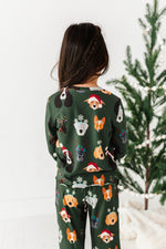 Christmas Doggies | GIRLS WIDE-LEG SET - By Baano