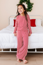 Red Stripes | GIRLS WIDE-LEG SET - By Baano