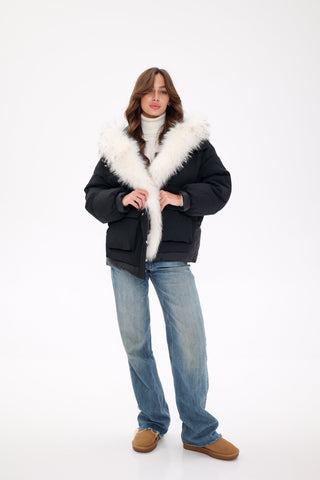 Genuine Fur Down Fill Parka - By Baano