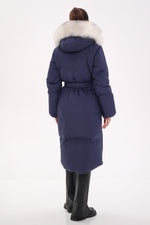 Genuine Silver Fox Down Fill Coat