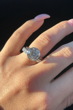 4.5ctw Round Cut Moissanite Bezel Set Solitaire Engagement Ring Ring Deluxe Fine Jewelry