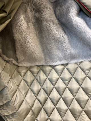 Silver Fox Fur Trim Rabbit Fur Insulated Parka - By Baano