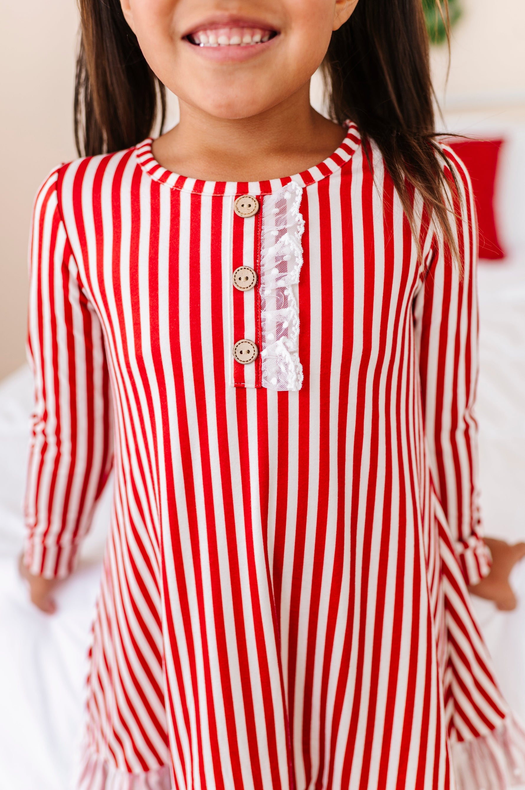 Red Stripes | NIGHTGOWN - By Baano