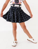 Black Dotty Spin Skort - By Baano