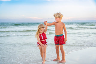 *PREORDER* Santa's Sleigh Bows High Waisted Bikini