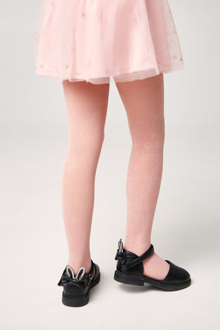 Conte Tights for girls Ketty 40 Den - Floral Pattern - By Baano