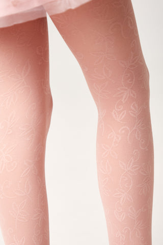 Conte Tights for girls Ketty 40 Den - Floral Pattern - By Baano