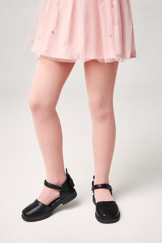Conte Tights for girls Ketty 40 Den - Floral Pattern - By Baano