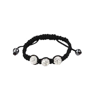 Swarovski Pave Crystal Balls Shamballa Adjustable Bracelet
