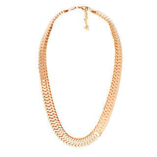 Graduated Herringbone Style Necklace