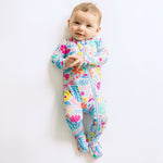 The Second-Skin Footie | Om Baby (Light Blue)