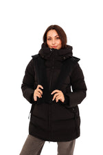 Double-hooded Insulated Bio-Down Coat
