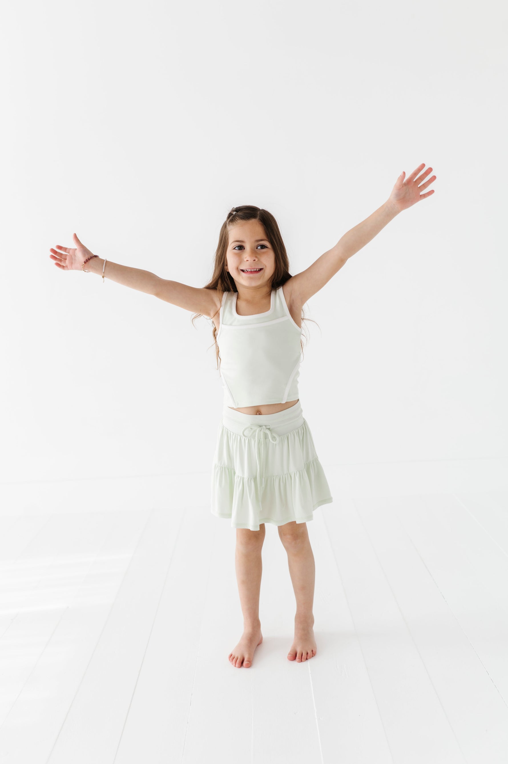 Hint of Mint | 2-tiered Skort - By Baano