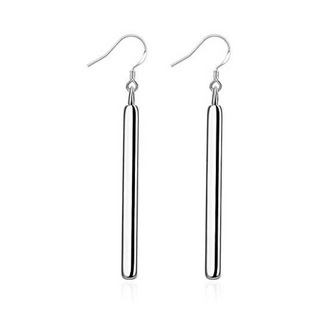 18K Rose Gold over Sterling Silver Bar Earrings