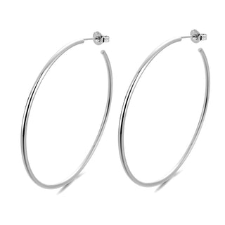 Amy and Annette 14K Gold or Sterling Silver Large Hoop Earrings
