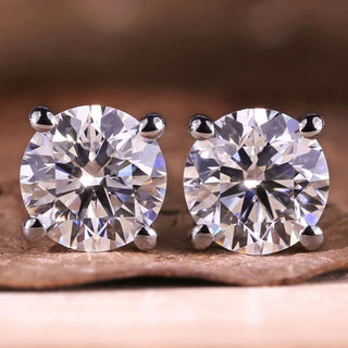 Amy and Annette Simulated Diamond Stud Earrings